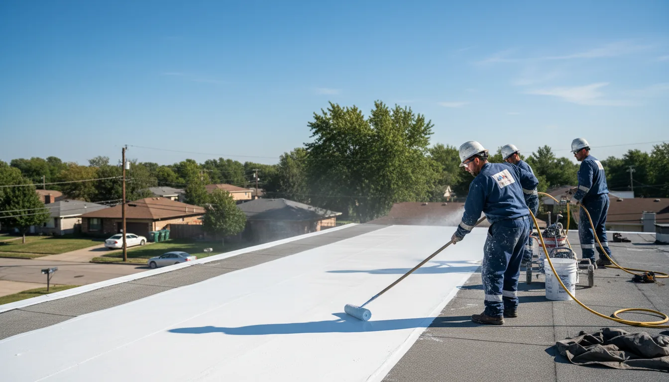 Commercial roof coating in Pettigrew, AR near me
